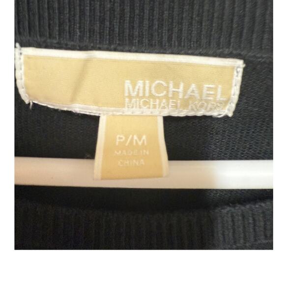 Michael Kors Sweater Scoop neck Petite Medium With Zipper At Bottom - Picture 2 of 4